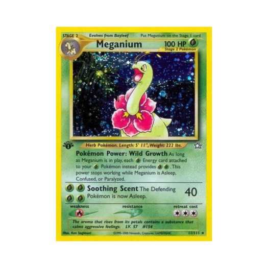 포켓몬 TCG 메가니움 RH 네오 제네시스 (영문판)