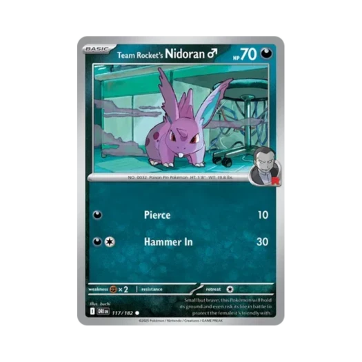 포켓몬 TCG 로켓단의 니드런♂ C 데스티니드 라이벌스 (영문판)