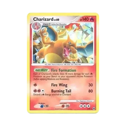 Pokemon TCG Charizard 2009 Platinum Fall Collector's Tins Holo (English Ver.)