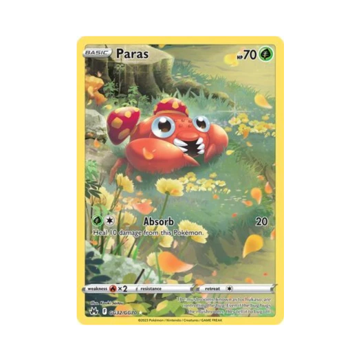 포켓몬 TCG 파라스 R 크라운 제니스 (영문판)