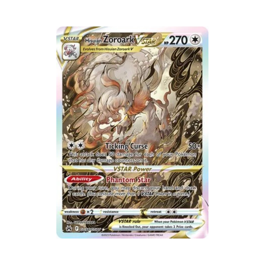 Pokemon TCG Hisuian Zoroark VSTAR R Crown Zenith (English Ver.)