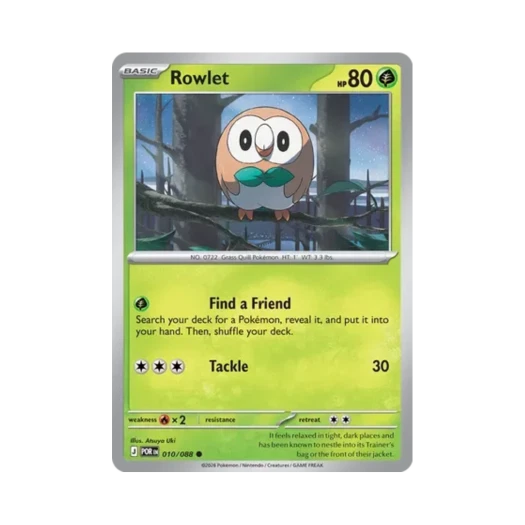 Pokemon TCG Rowlet C Perfect Order (English Ver.)