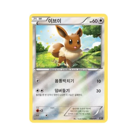 포켓몬 TCG 이브이 베스트 오브 엑스와이 (한글판)