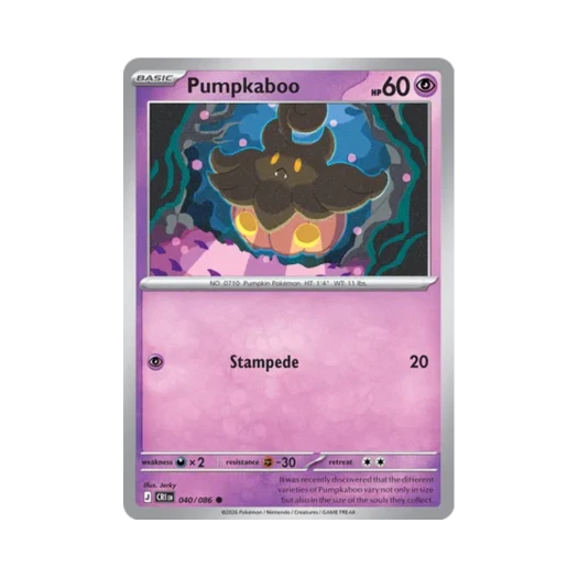 Pokemon TCG Pumpkaboo C Chaos Rising (English Ver.)