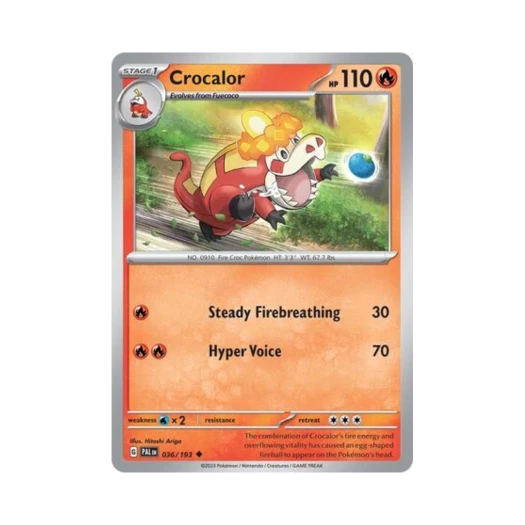 Pokemon TCG Crocalor U Paldea Evolved (English Ver.)