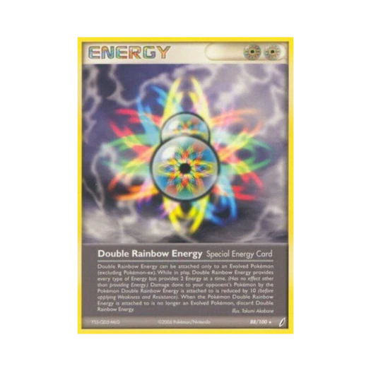 Pokemon TCG Double Rainbow Energy R EX Crystal Guardians (English Ver.)