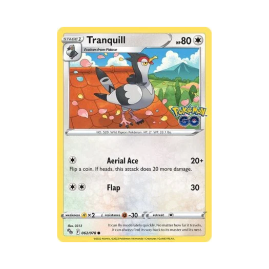 Pokemon TCG Tranquill C Pokemon GO (English Ver.)