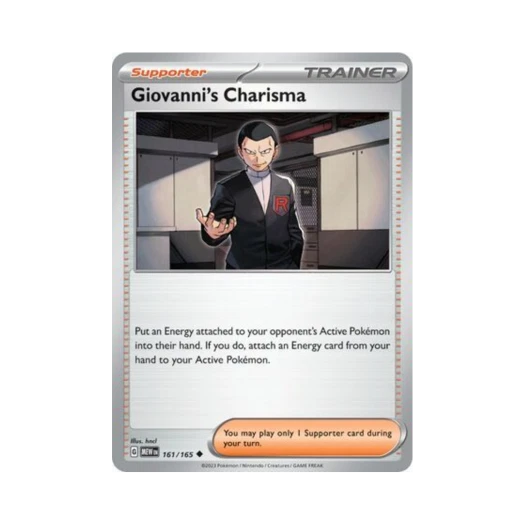 Pokemon TCG Giovanni's Charisma U Scarlet & Violet 151 (English Ver.)
