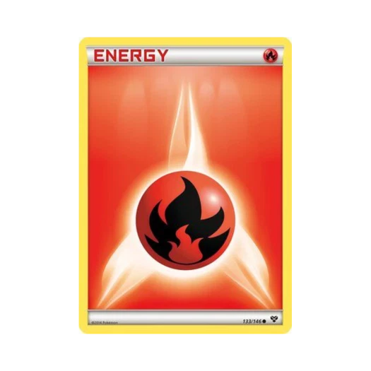 포켓몬 TCG 기본 불꽃 에너지 C XY (영문판)