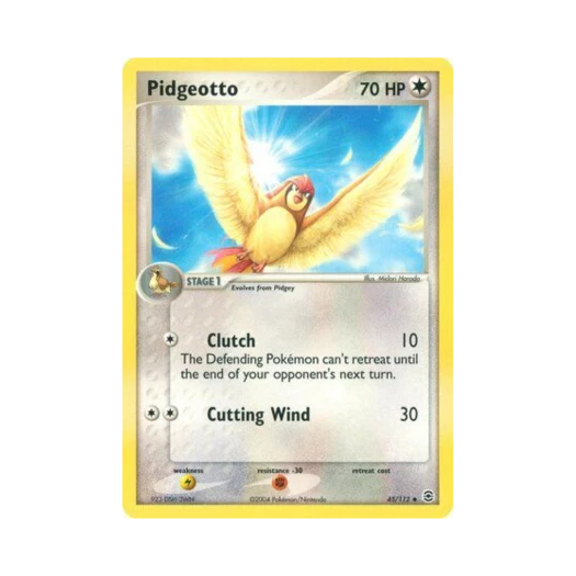 포켓몬 TCG 피죤 U EX 파이어레드 & 리프그린 (영문판)