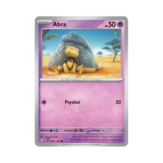 Pokemon TCG Abra C Scarlet & Violet 151 (English Ver.)