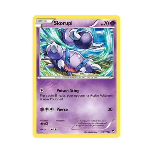 포켓몬 TCG 스콜피 C 퓨리어스 피스트 (영문판)
