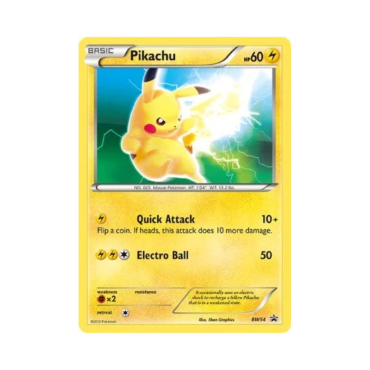 Pokemon TCG Pikachu P Black & White Promos (English Ver.)
