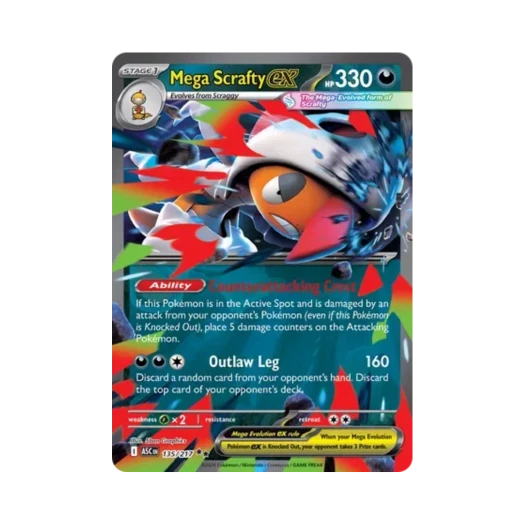 포켓몬 TCG 메가 곤율거니 ex DR 메가 에볼루션 어센드 히어로즈 (영문판)