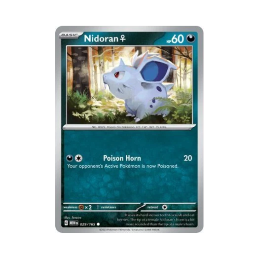 Pokemon TCG Nidoran ♀ C Scarlet & Violet 151 (English Ver.)