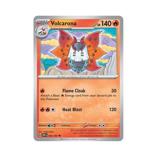 Pokemon TCG Volcarona U Obsidian Flames (English Ver.)