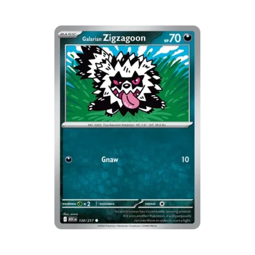 포켓몬 TCG 가라르 지그제구리 C 메가 에볼루션 어센드 히어로즈 (영문판)