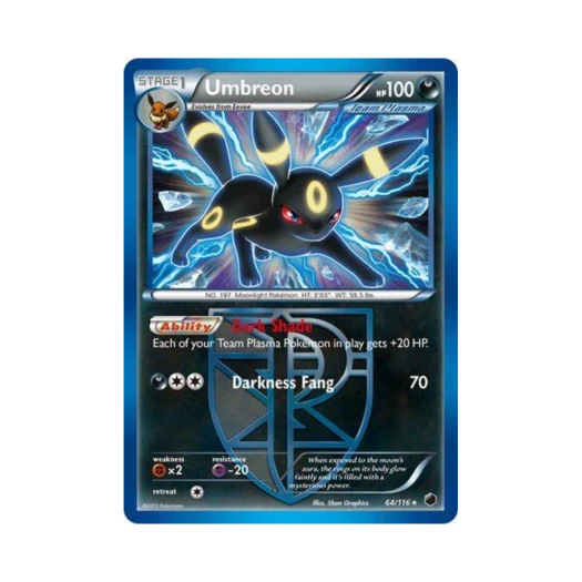 Pokemon TCG Umbreon RH Plasma Freeze (English Ver.)