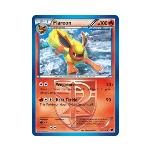 Pokemon TCG Flareon U Plasma Freeze (English Ver.)