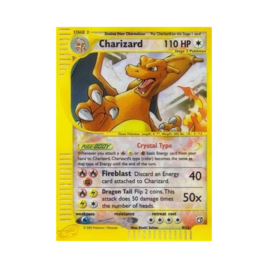 Pokemon TCG Charizard RH Box Toppers e-Card Series (English Ver.)