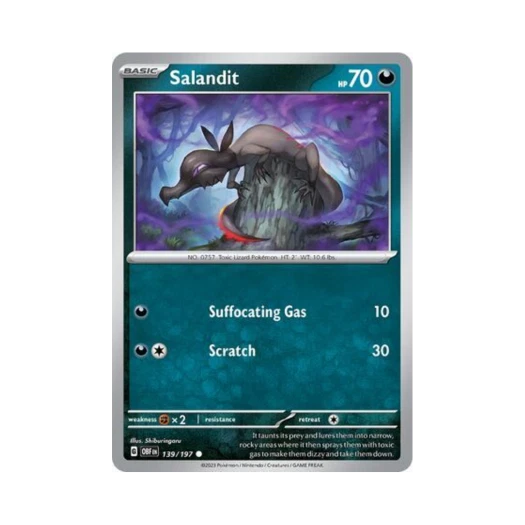 Pokemon TCG Salandit C Obsidian Flames (English Ver.)