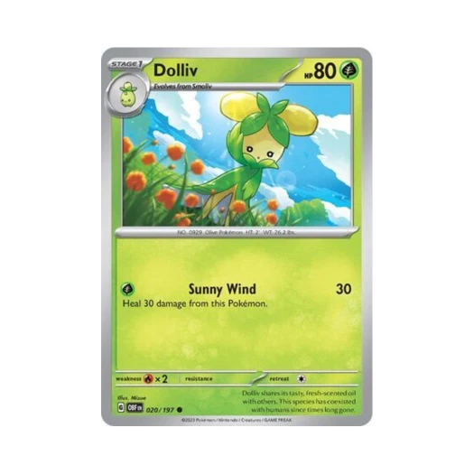 Pokemon TCG Dolliv C Obsidian Flames (English Ver.)