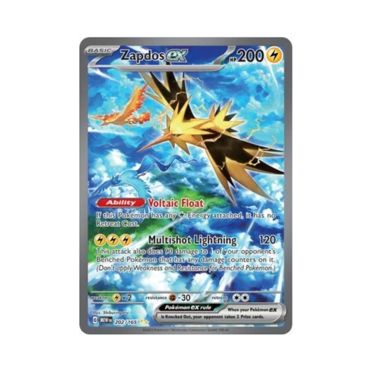 Pokemon TCG Zapdos ex SIR Scarlet & Violet 151 (English Ver.)
