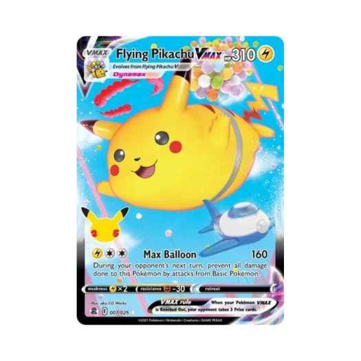 포켓몬 TCG 공중날기 피카츄 VMAX HRV 셀레브레이션즈 (영문판)