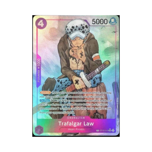 One Piece TCG Trafalgar Law SR-P-TR ST10-010 Booster Pack 500 Years in the Future (English Ver.)