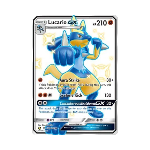 Pokemon TCG Lucario GX RSG Hidden Fates (English Ver.)