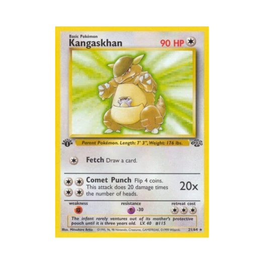 Pokemon TCG Kangaskhan R Jungle (English Ver.)