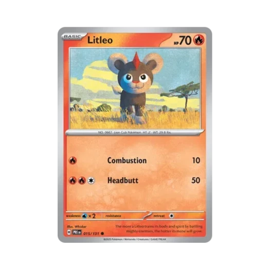 Pokemon TCG Litleo C Prismatic Evolutions (English Ver.)