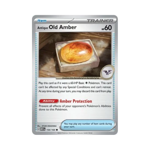Pokemon TCG Antique Old Amber C Scarlet & Violet 151 (English Ver.)