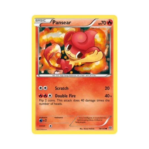 Pokemon TCG Pansear C Plasma Storm (English Ver.)