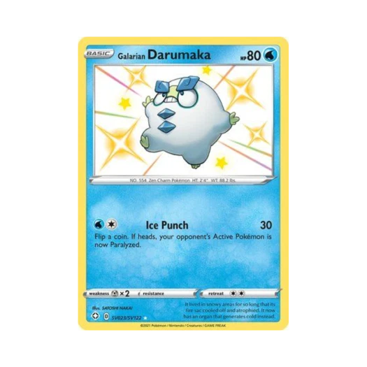 Pokemon TCG Galarian Darumaka RS Shining Fates (English Ver.)