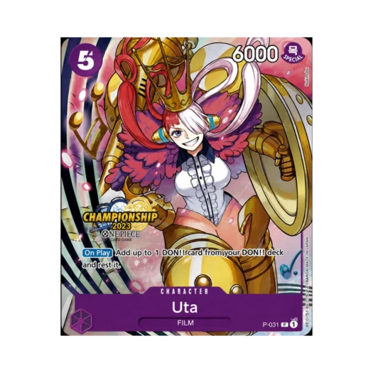 원피스 TCG 우타 P P-031 프로모션 카드 챔피언쉽 2023 이벤트 팩 (영문판)