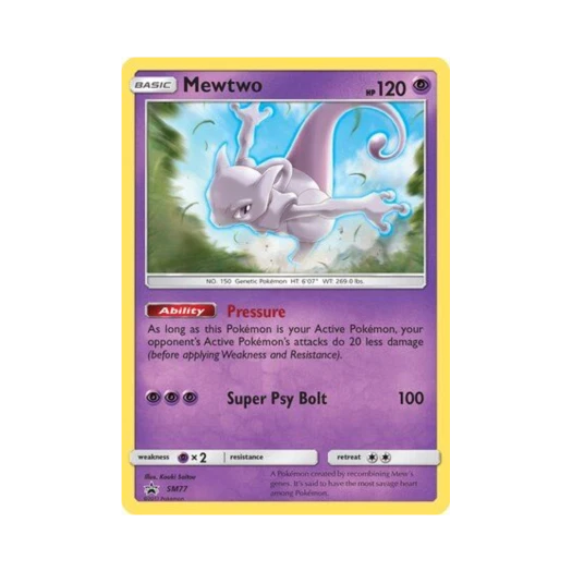 Pokemon TCG Mewtwo P Sun & Moon Promos (English Ver.)