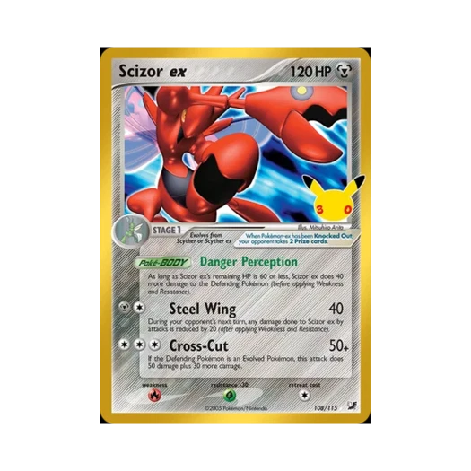 포켓몬 TCG 핫삼 ex RHE 30주년 기념 클래식 컬렉션 (영문판)