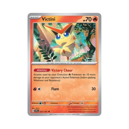 Pokemon TCG Victini U Surging Sparks (English Ver.)