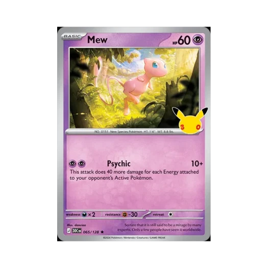 Pokemon TCG Mew R 30th Celebration (English Ver.)