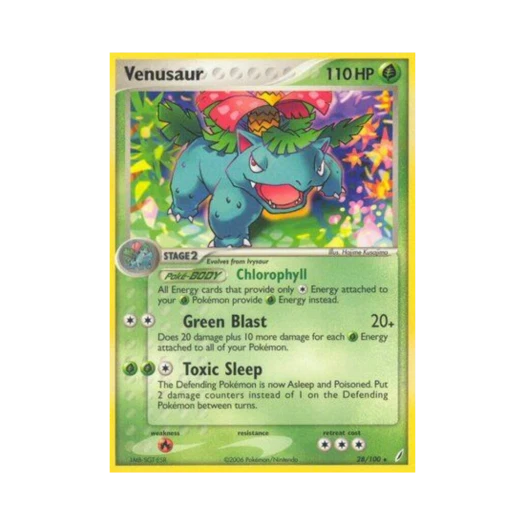 포켓몬 TCG 이상해꽃 R EX 크리스탈 가디언스 (영문판)