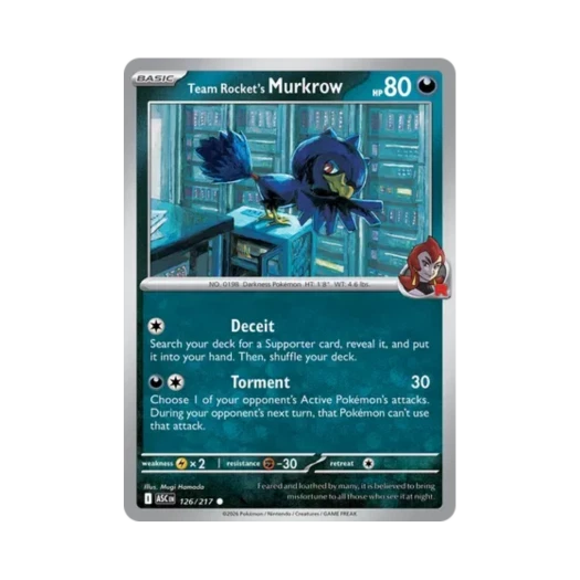 포켓몬 TCG 로켓단의 니로우 C 메가 에볼루션 어센드 히어로즈 (영문판)