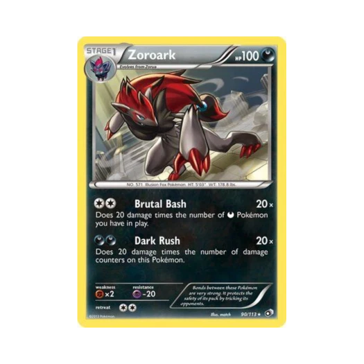 Pokemon TCG Zoroark RH Legendary Treasures (English Ver.)