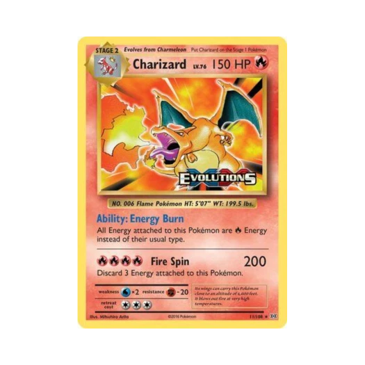 포켓몬 TCG 리자몽 RH 에볼루션즈 (영문판)
