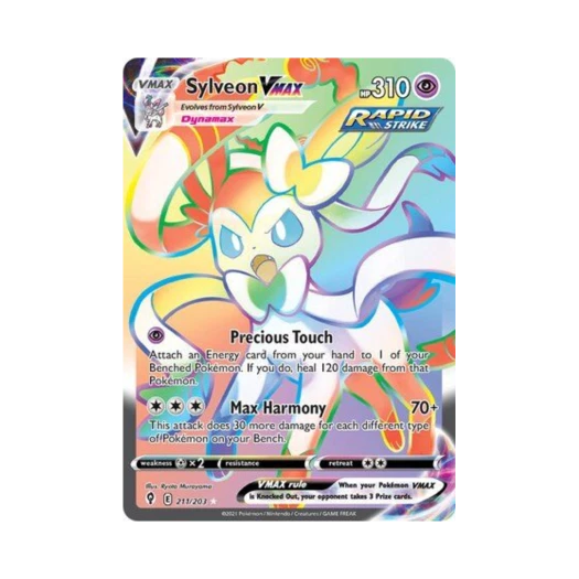포켓몬 TCG 님피아 VMAX RR 이볼빙 스카이즈 (영문판)