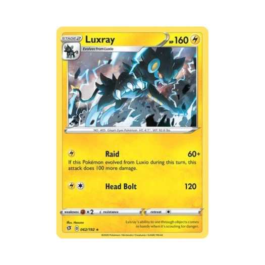 Pokemon TCG Luxray RH Rebel Clash (English Ver.)