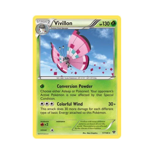 Pokemon TCG Vivillon RH XY (English Ver.)