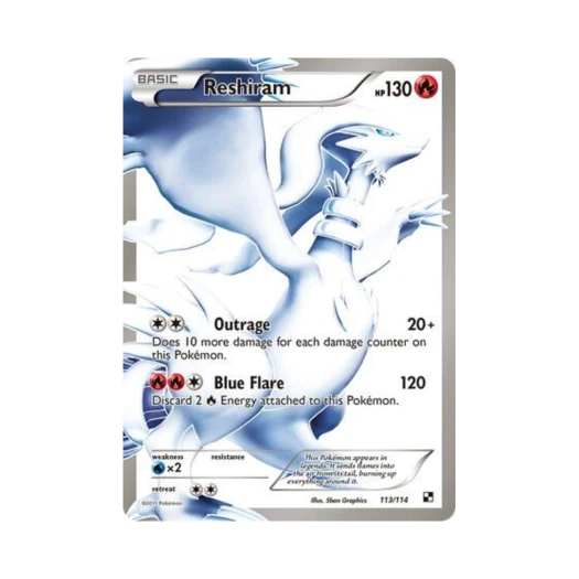 포켓몬 TCG 레시라무 RU 블랙 & 화이트 (영문판)