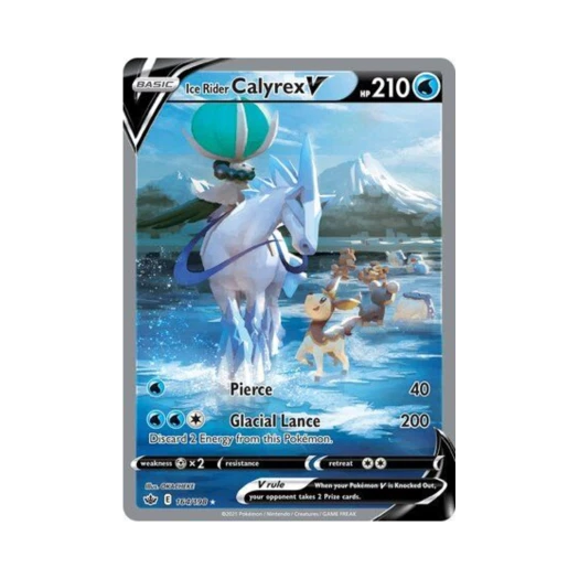 포켓몬 TCG 백마 버드렉스 V RU 칠링 레인 (영문판)