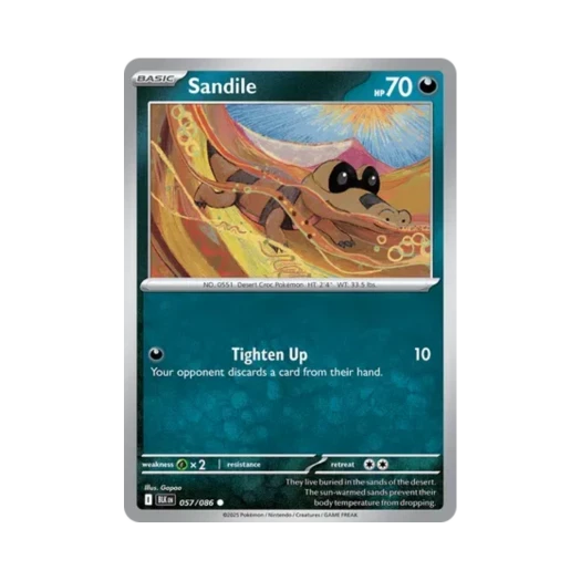 Pokemon TCG Sandile C Black Bolt (English Ver.)